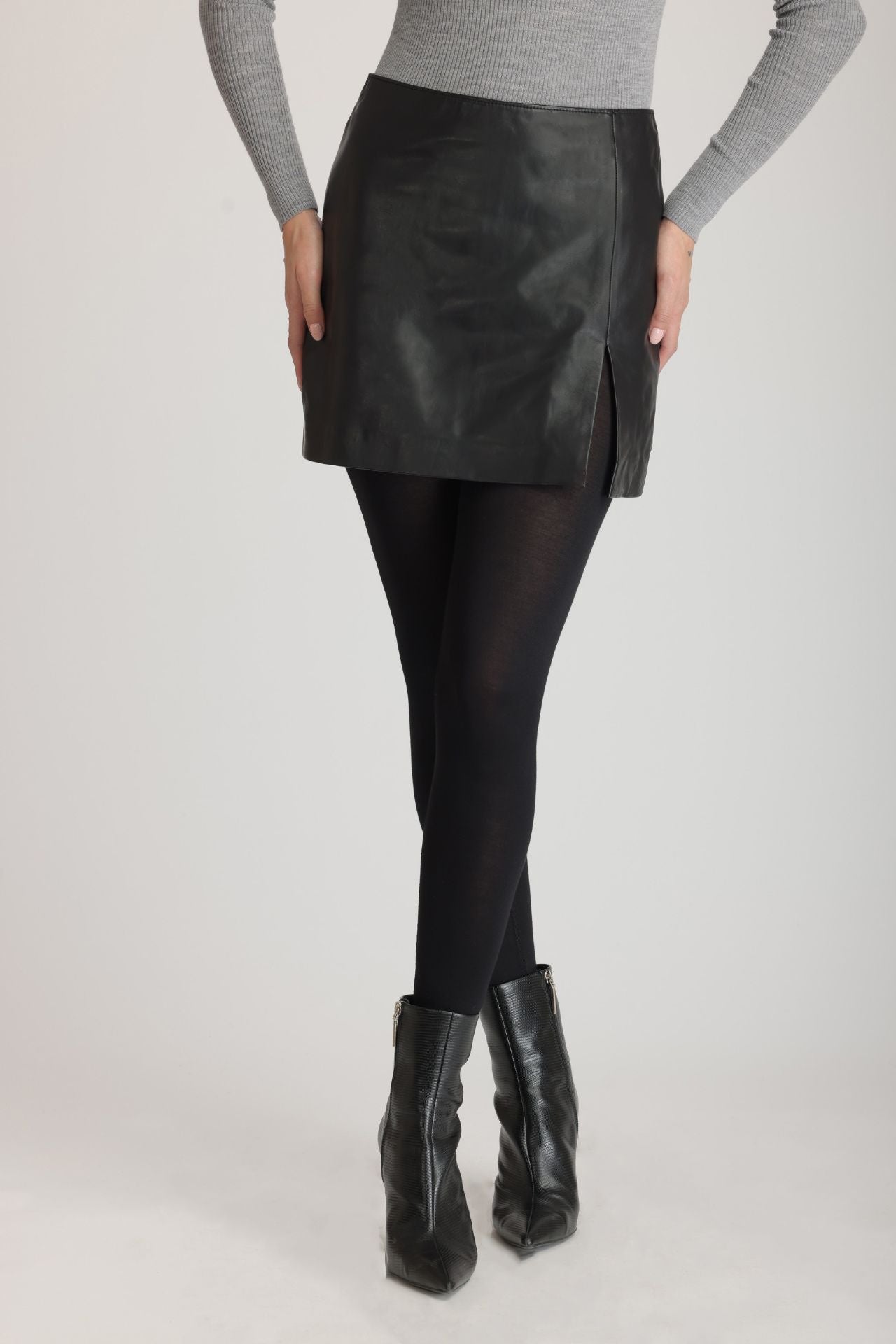 LENNI - Women Leather Mini-Skirt  Danier