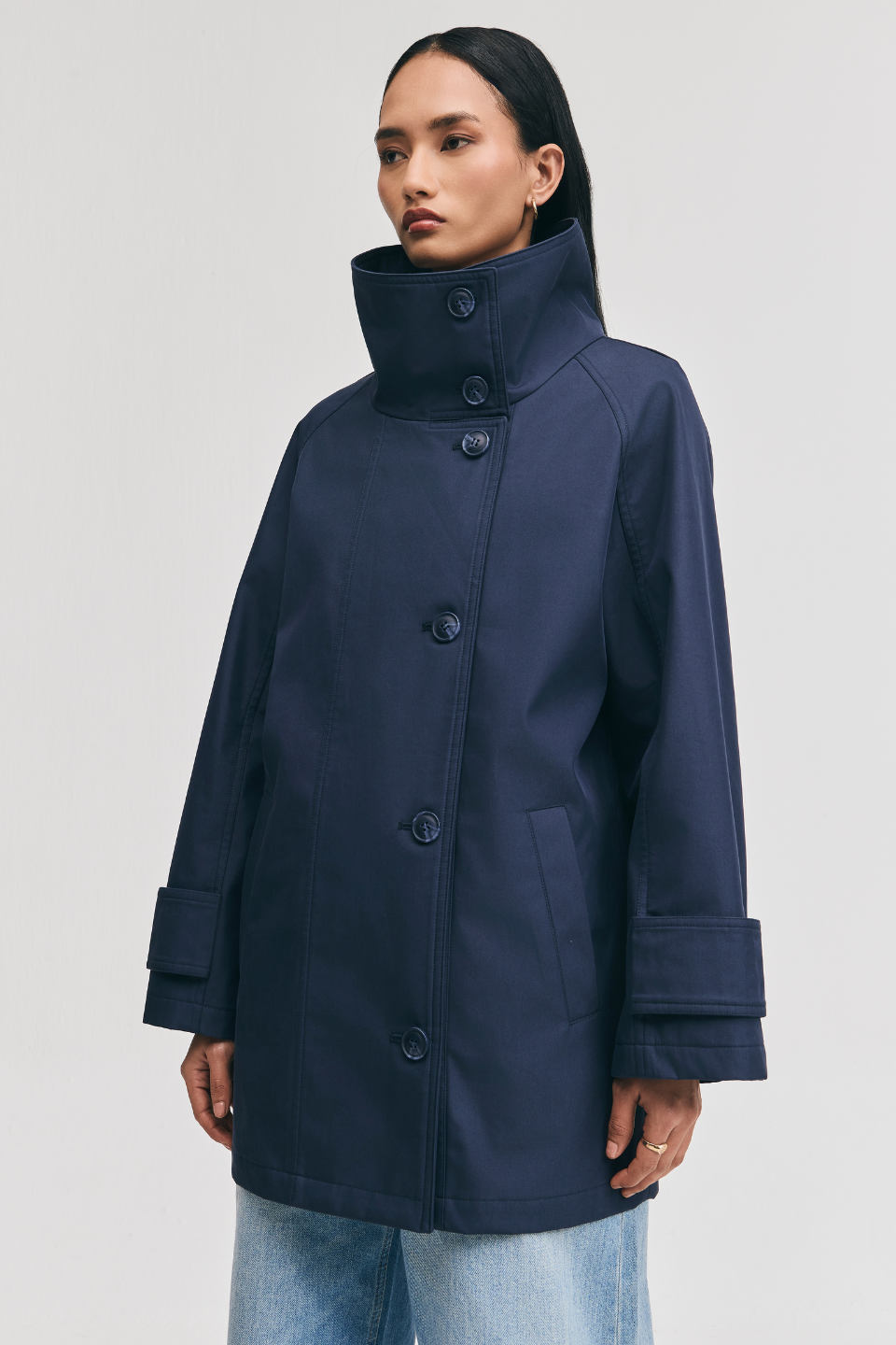 ALITZEL - HIGH COLLAR OVERSIZED TRENCH JACKET – Danier