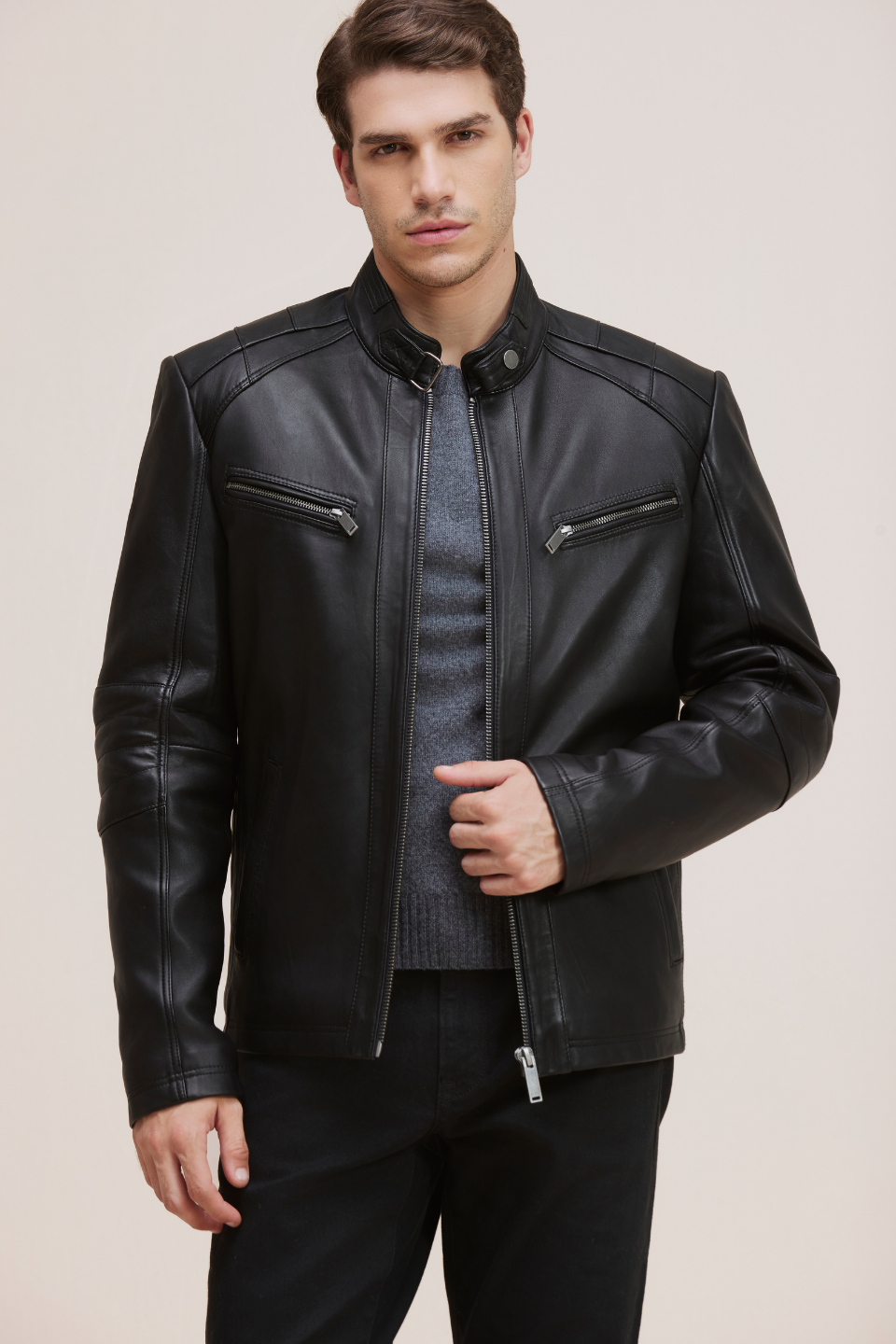 RONAN Genuine Lamb Leather Bomber Jacket โ Danier