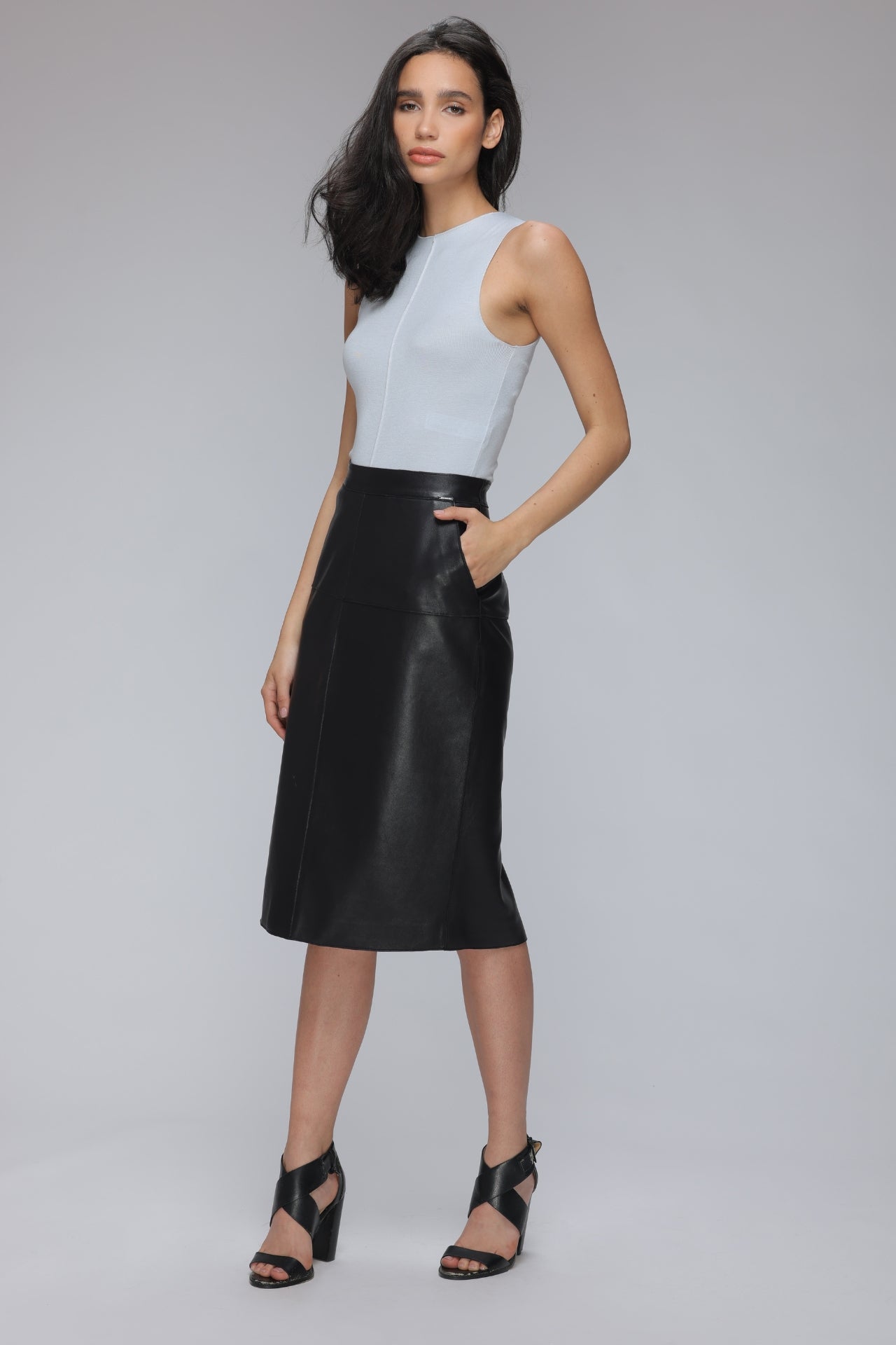 10 Fake Leather Pencil Skirts Under $100 For Fall