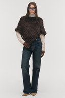 GEANA FUR PONCHO