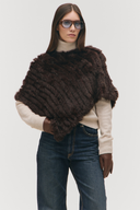 GEANA FUR PONCHO