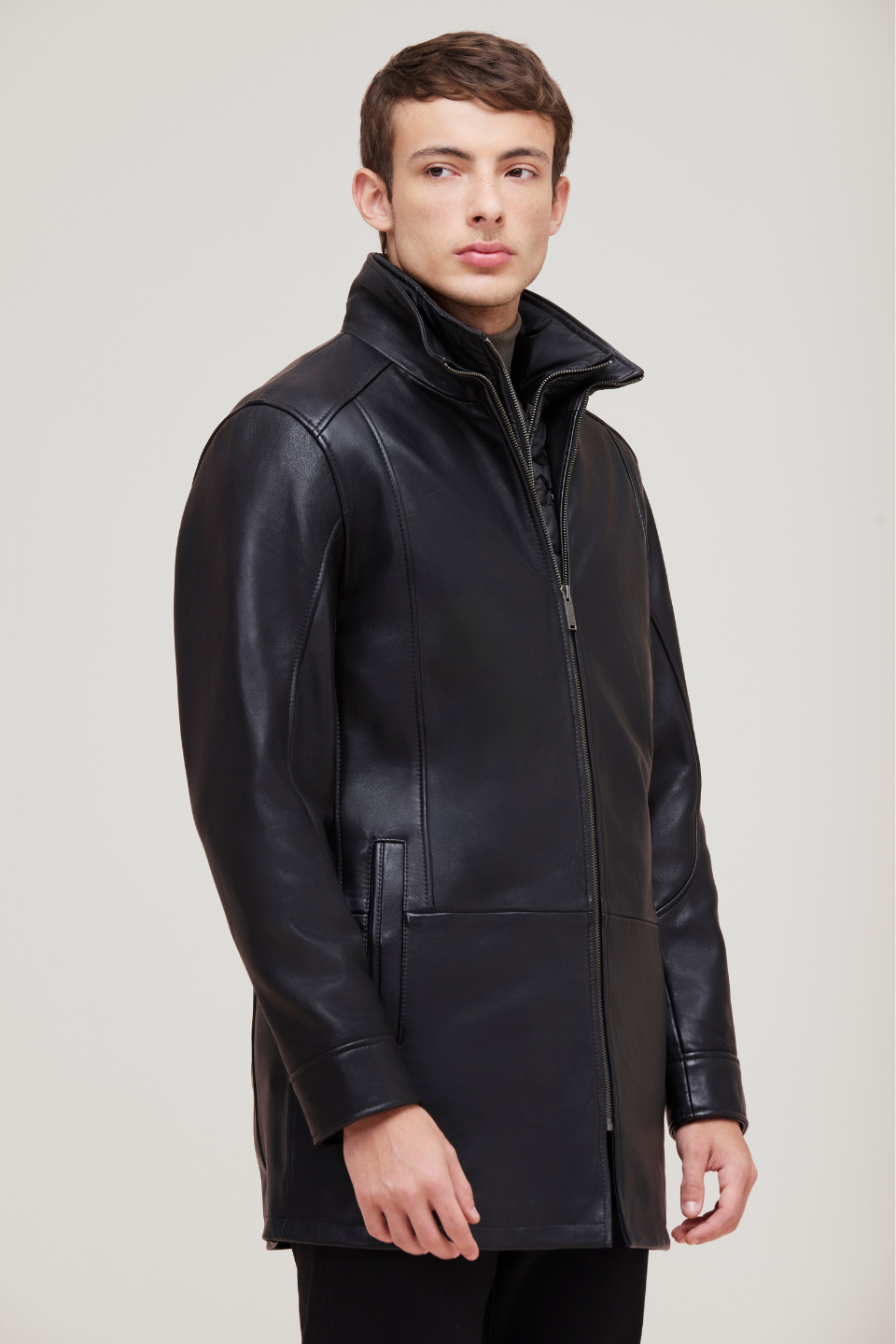 ZANDER ZIP FRONT STAND COLLAR BOMBER