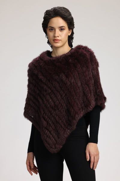 GEANA FUR PONCHO