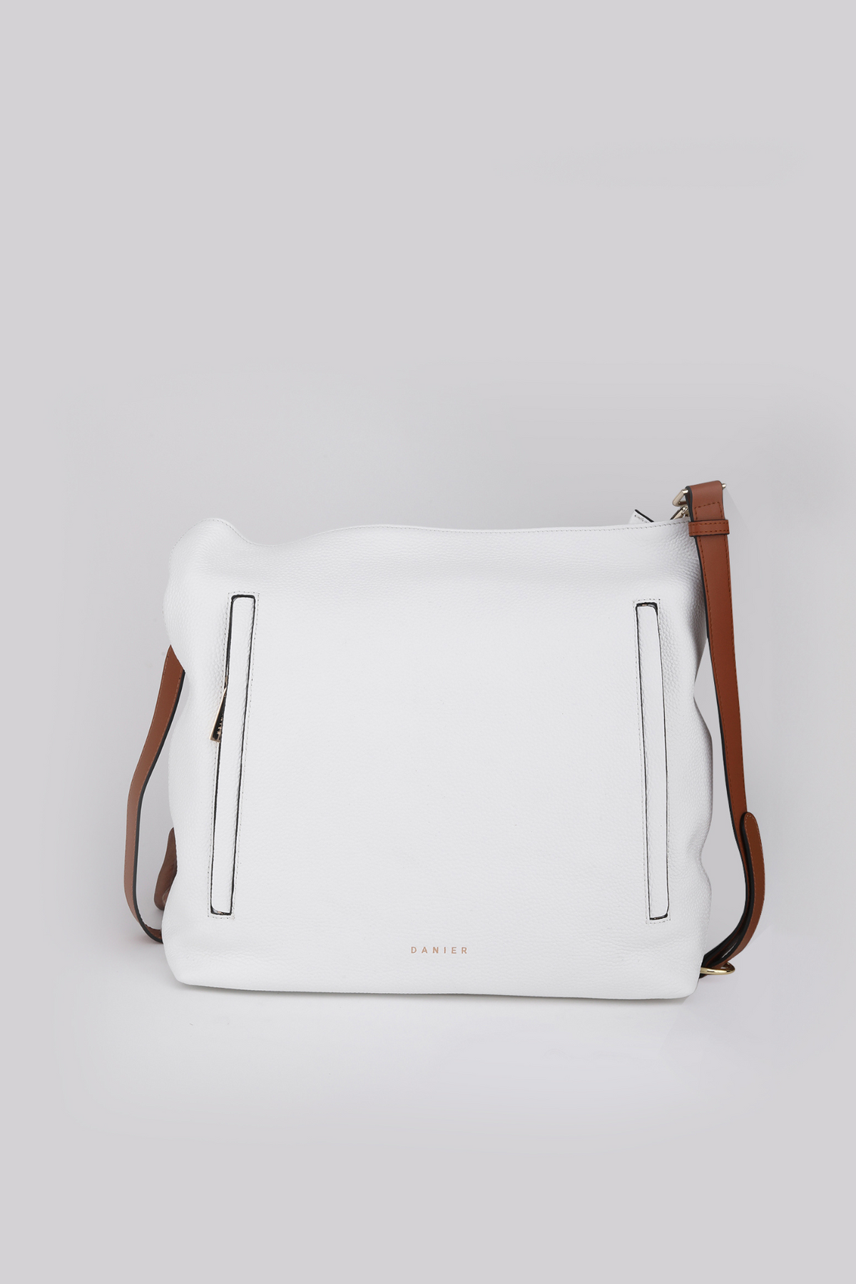 White leather messenger bag sale