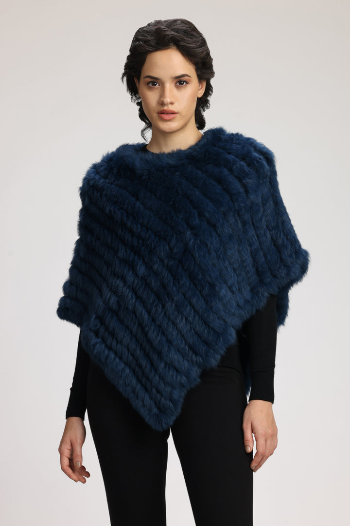 GEANA FUR PONCHO