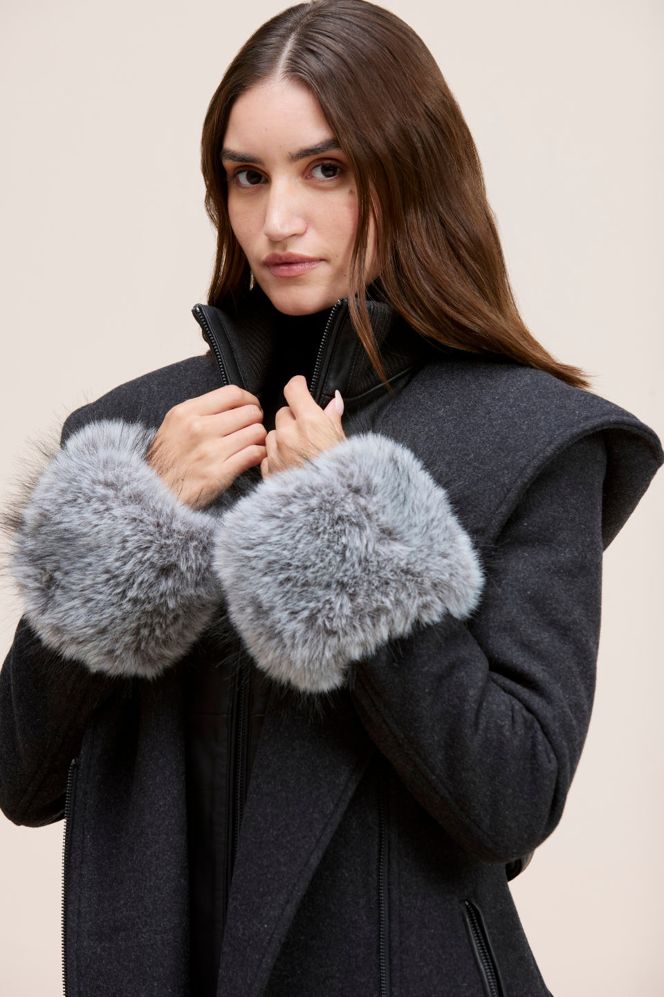 EMBERLY FAUX FUR CUFFS