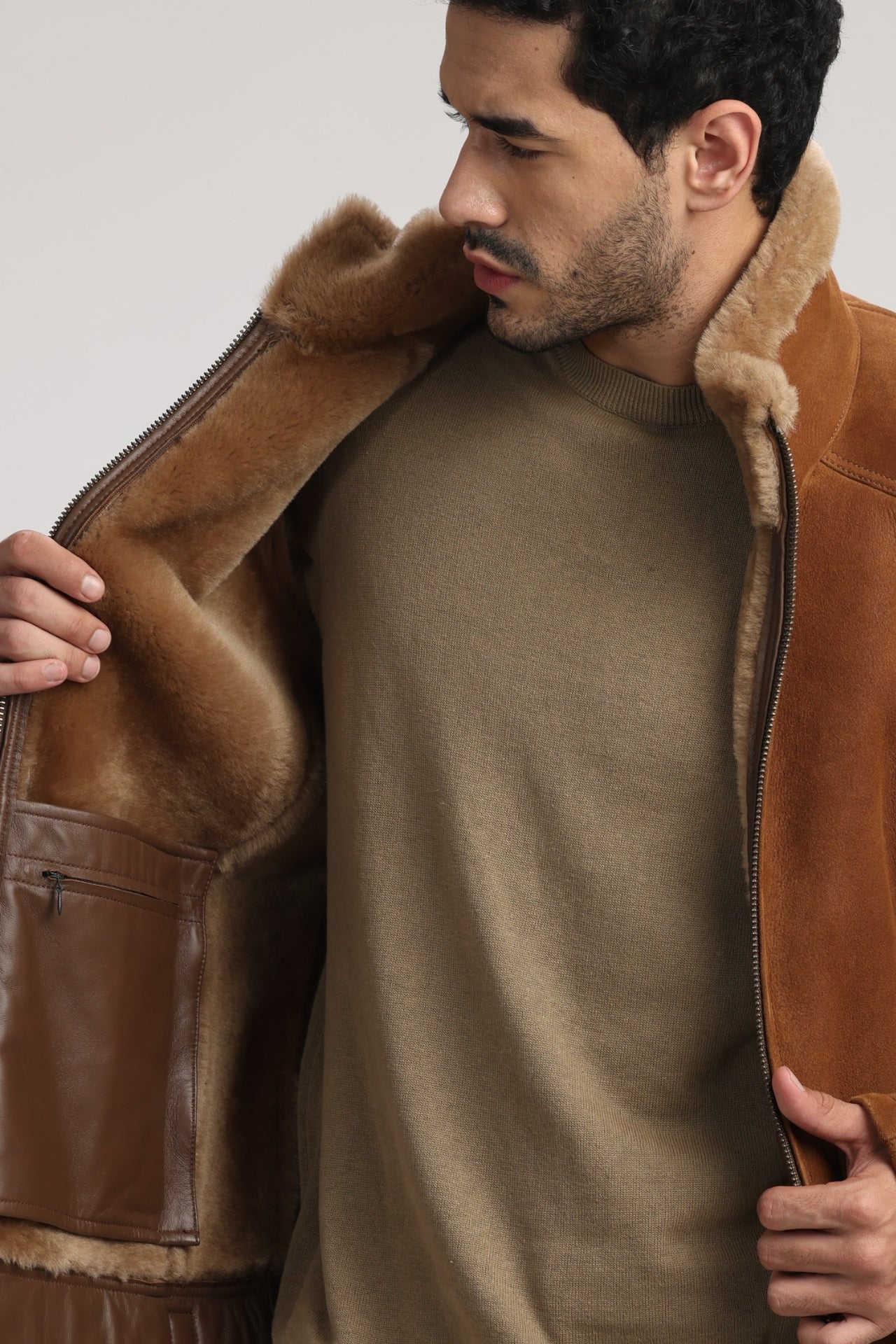 The Barnnet] Cropped Eco-Shearling Jacket ☆人気☆