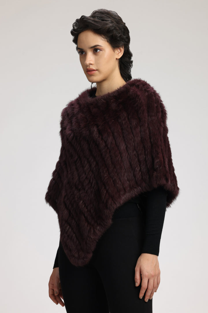 GEANA FUR PONCHO
