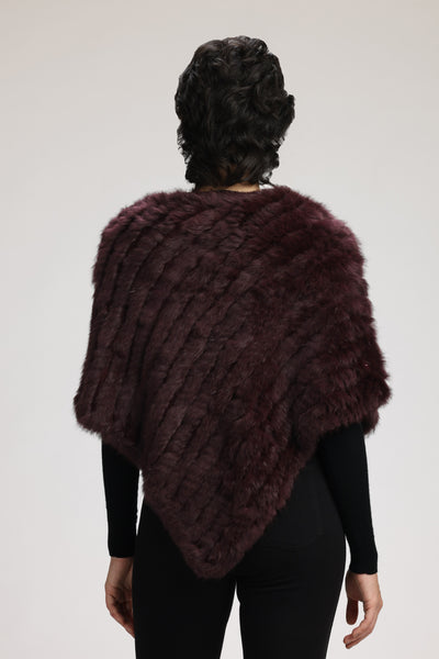 GEANA FUR PONCHO