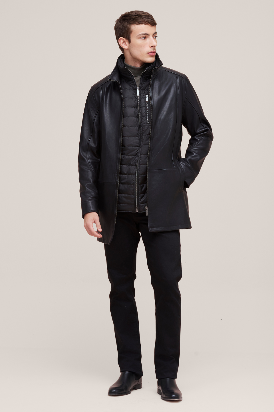 ZANDER - ZIP FRONT STAND COLLAR BOMBER – Danier