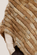 GEANA FUR PONCHO