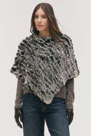 GEANA FUR PONCHO