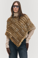 GEANA FUR PONCHO