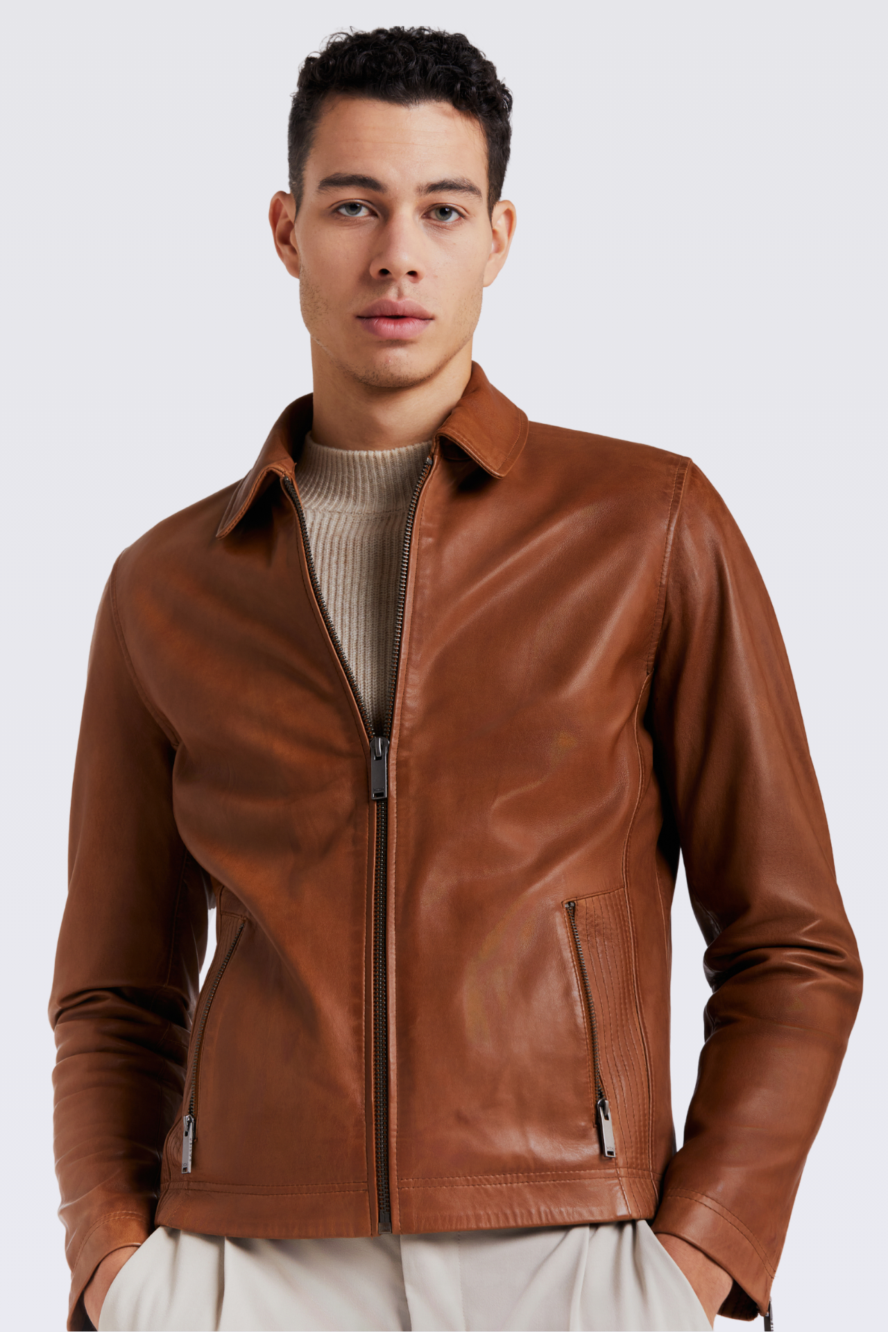 MILLER 2 Genuine Leather Bomber Jacket