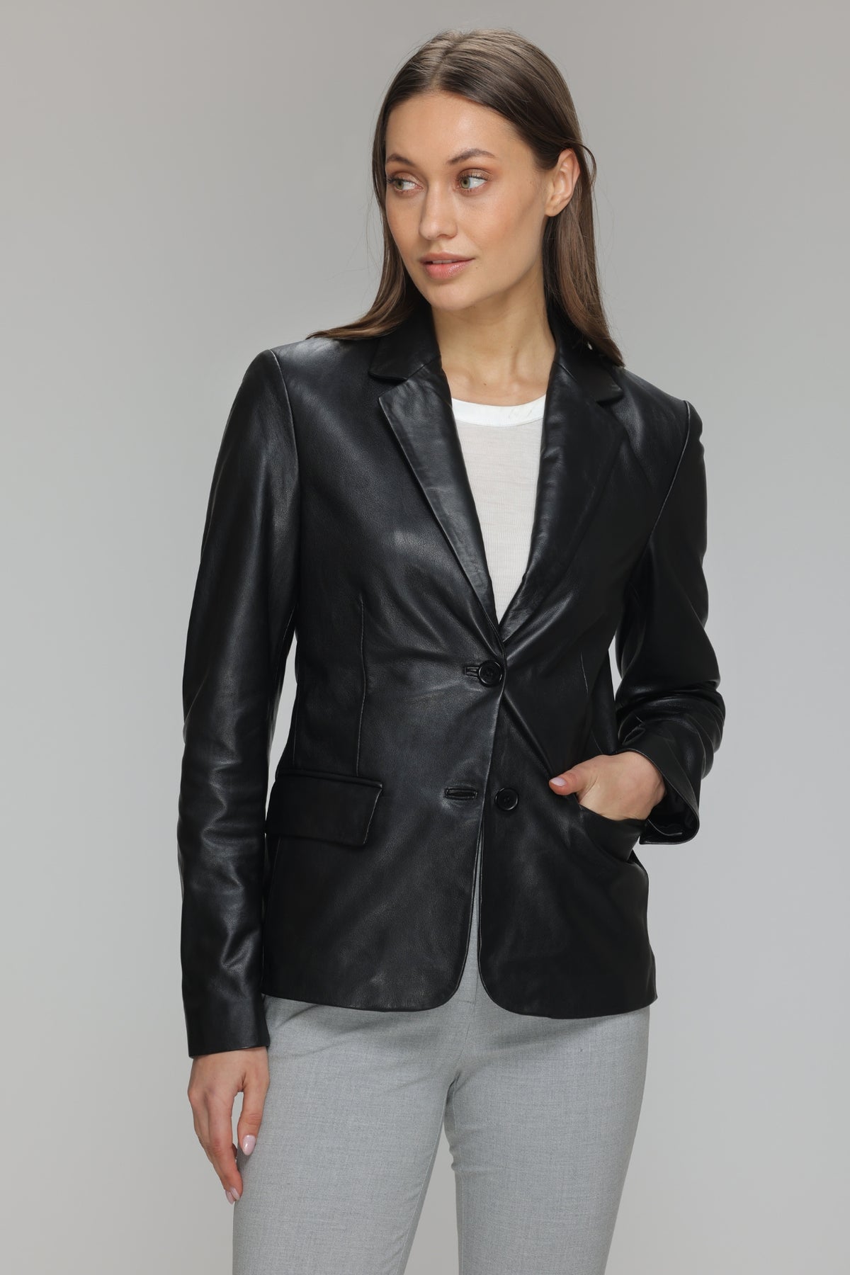 LIVIA - Genuine Leather Blazer – Danier