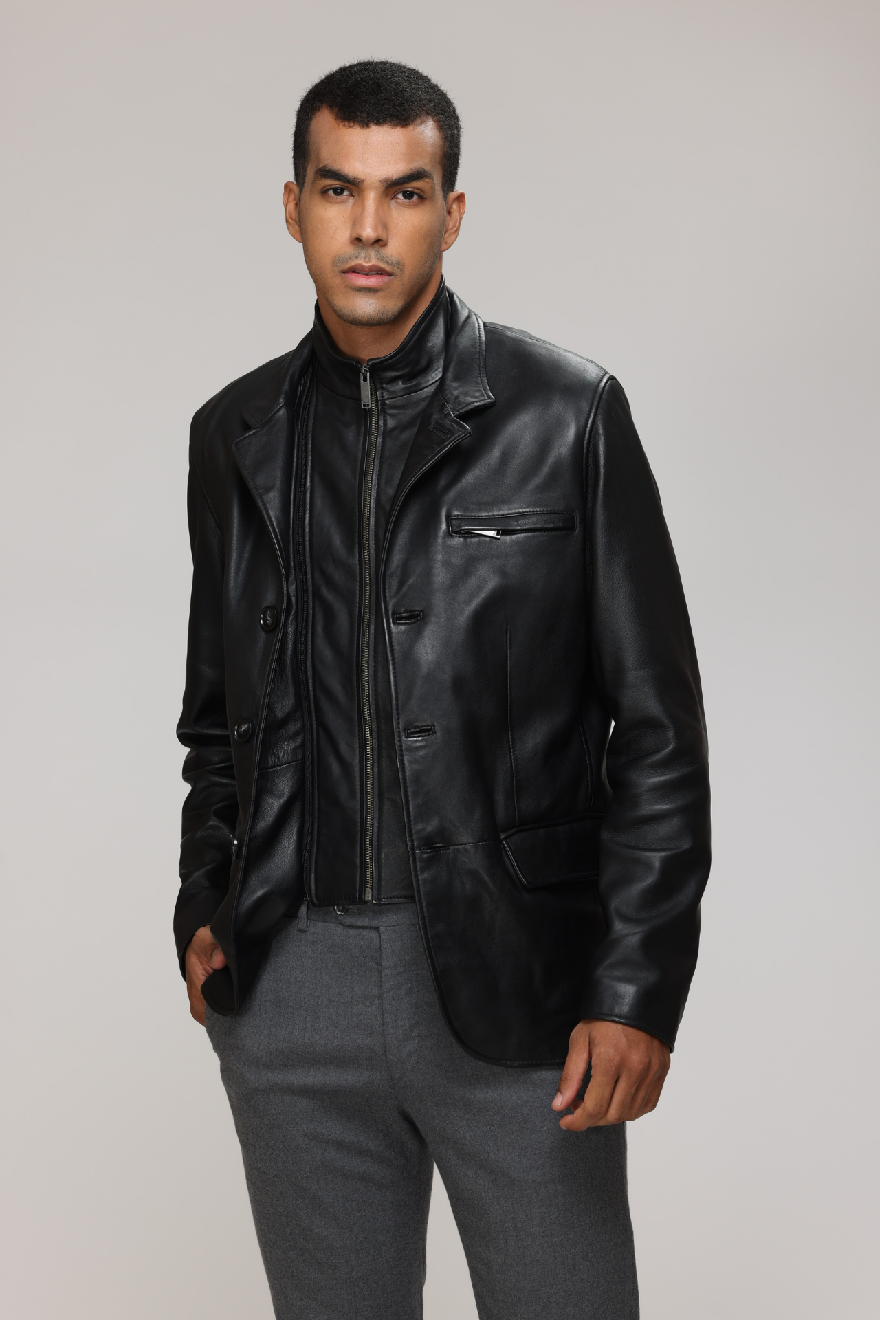 JARRET Genuine Leather Blazer – Danier JARRET Genuine Leather Blazer – Danier