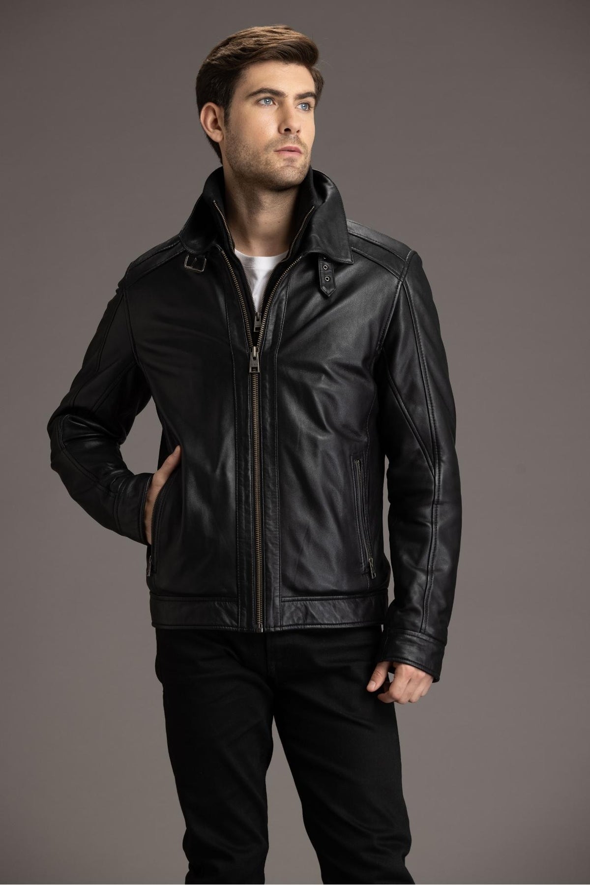 CALLUM Genuine Leather Jacket