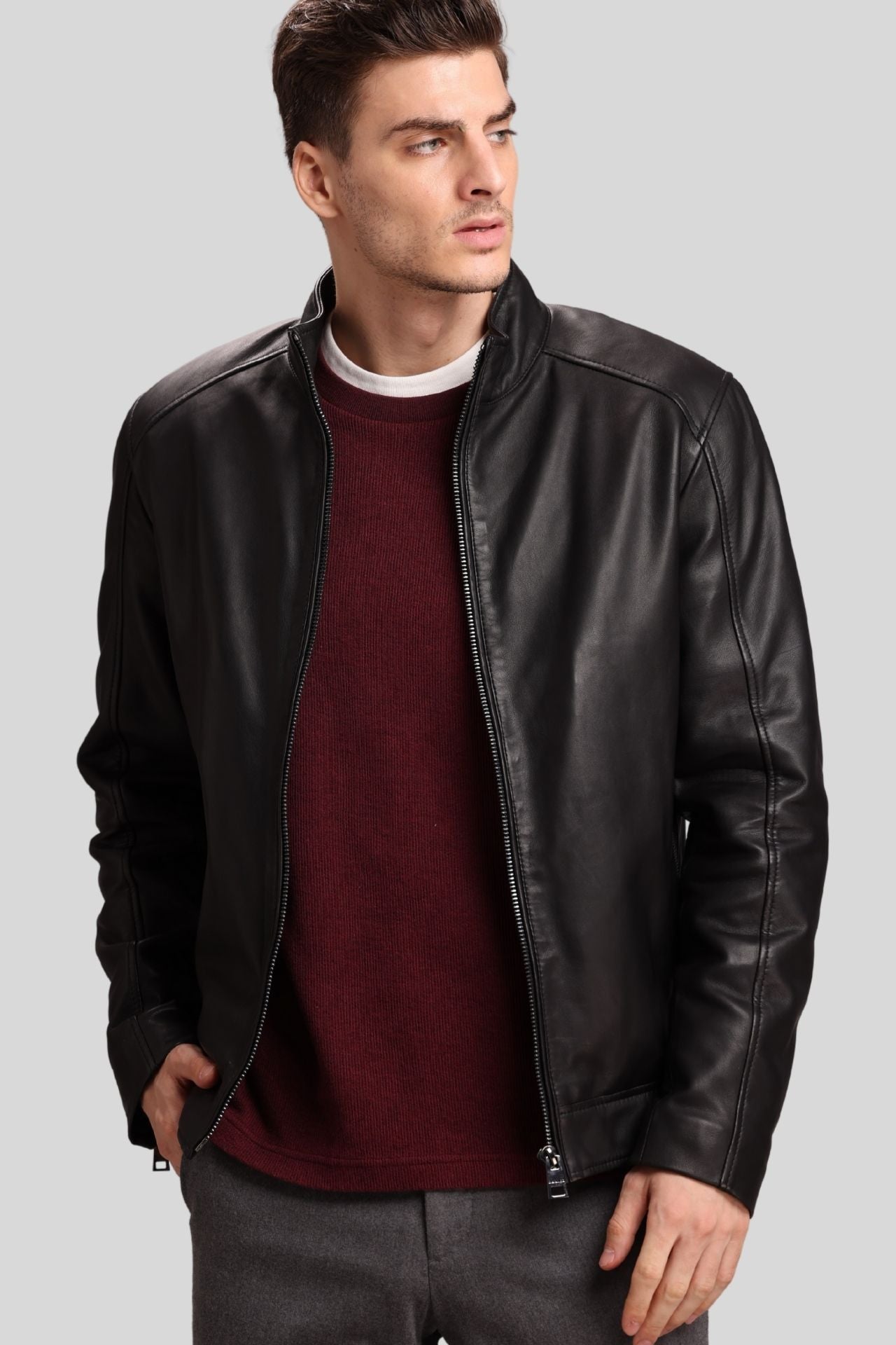CASEY 2 - Genuine Leather Bomber Jacket – Danier CASEY 2 - Genuine Leather Bomber Jacket – Danier