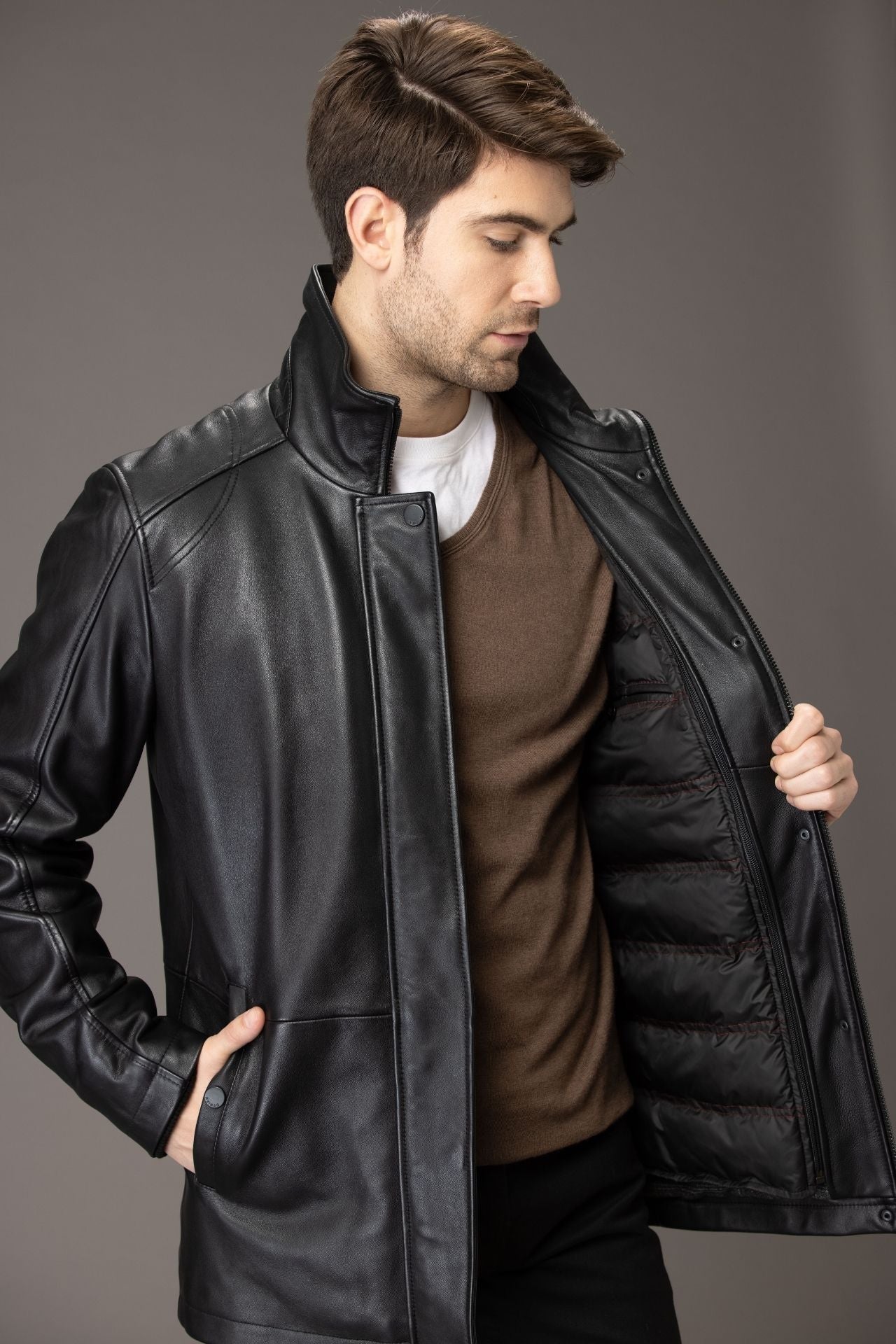 NIKOLAS -Genuine Leather Coat Detachable Winter Lining – Danier