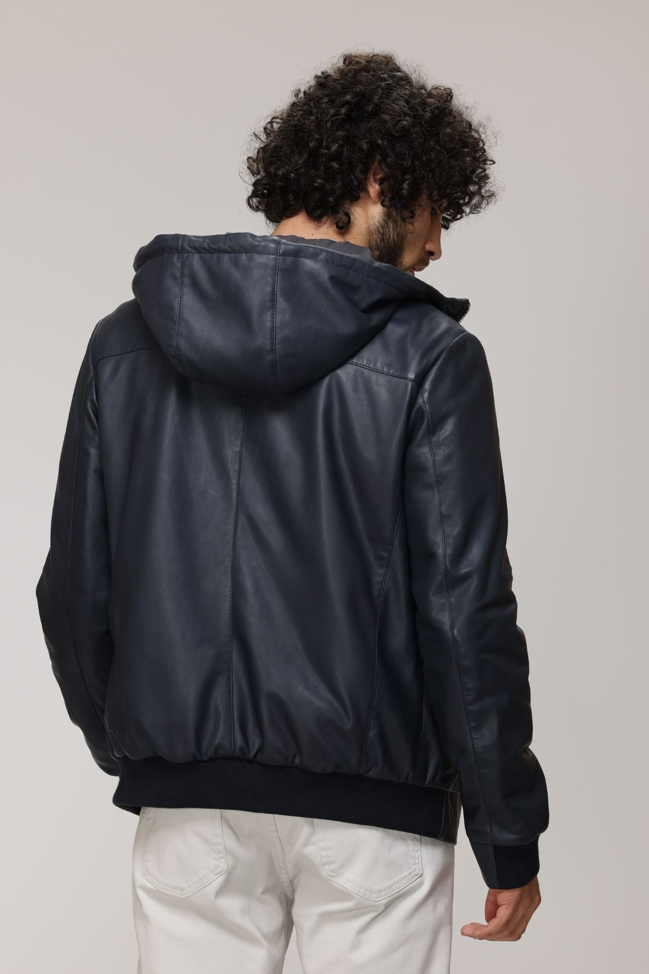 RYLEY Genuine Leather Hooded Bomber Jacket – Danier