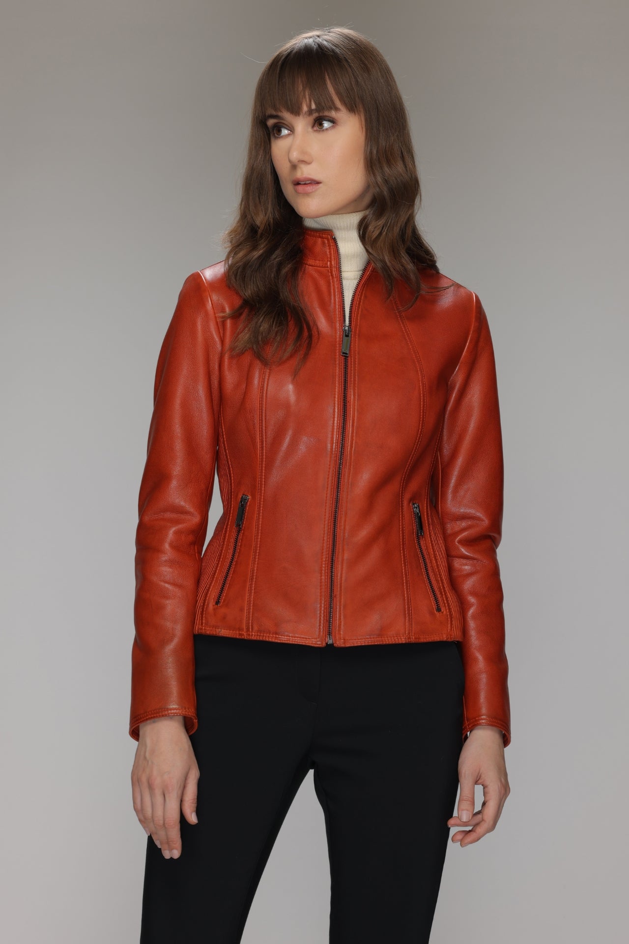 MAGALIE - Genuine Leather Classic Moto Bomber Jacket – Danier