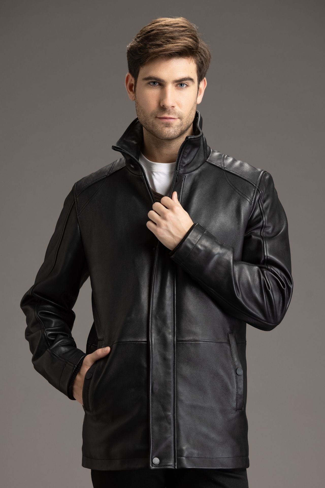 NIKOLAS -Genuine Leather Coat Detachable Winter Lining – Danier