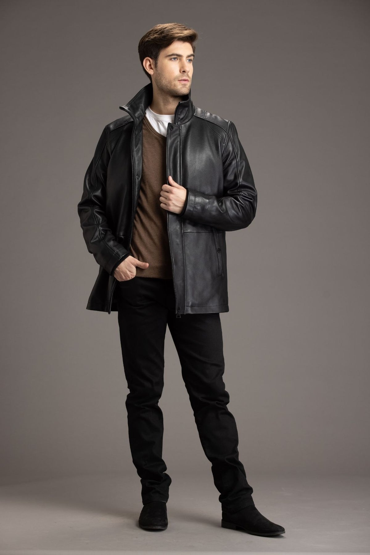 NIKOLAS -Genuine Leather Coat Detachable Winter Lining – Danier
